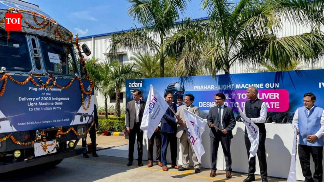 Big boost for Army: Adani Defense delivers first batch of 2,000 Praha light machine guns