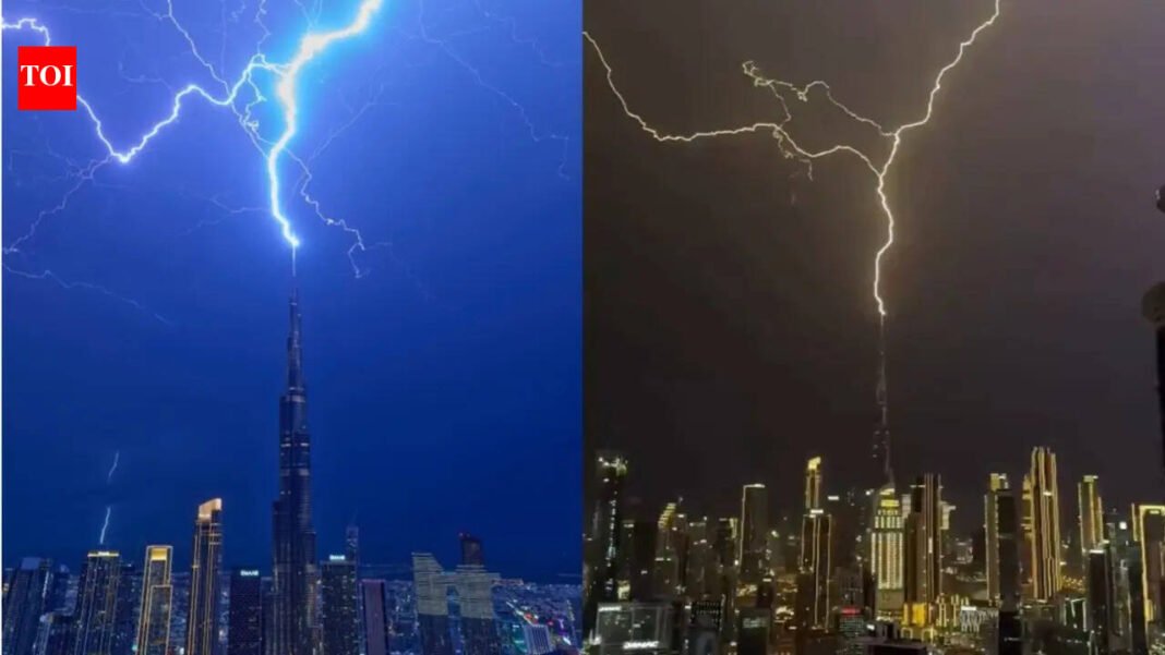 Dubai Crown Prince Sheikh Hamdan bin Mohammed Al Maktoum posts photo of lightning striking Burj Khalifa