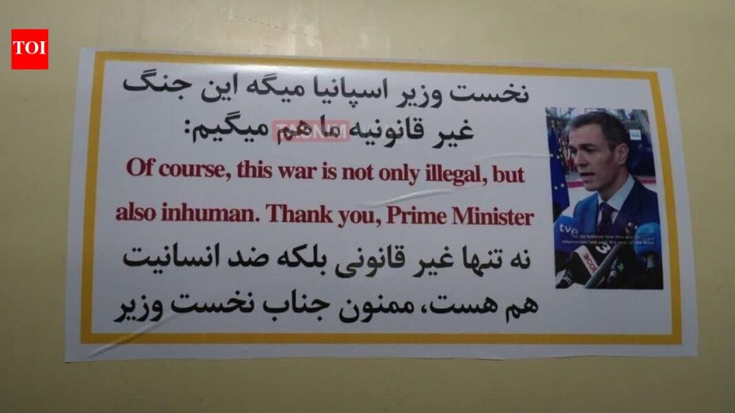 'Illegal, inhumane': Iran sticks to Spanish PM's 'no war' message over missiles targeting Israel

