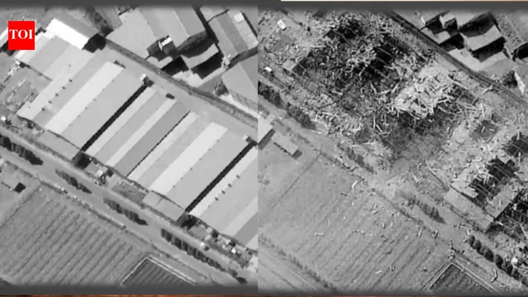 Karaj Missile Factory Attack: US strikes Iran's Karaj surface-to-surface missile factory; satellite images show before and after impact

