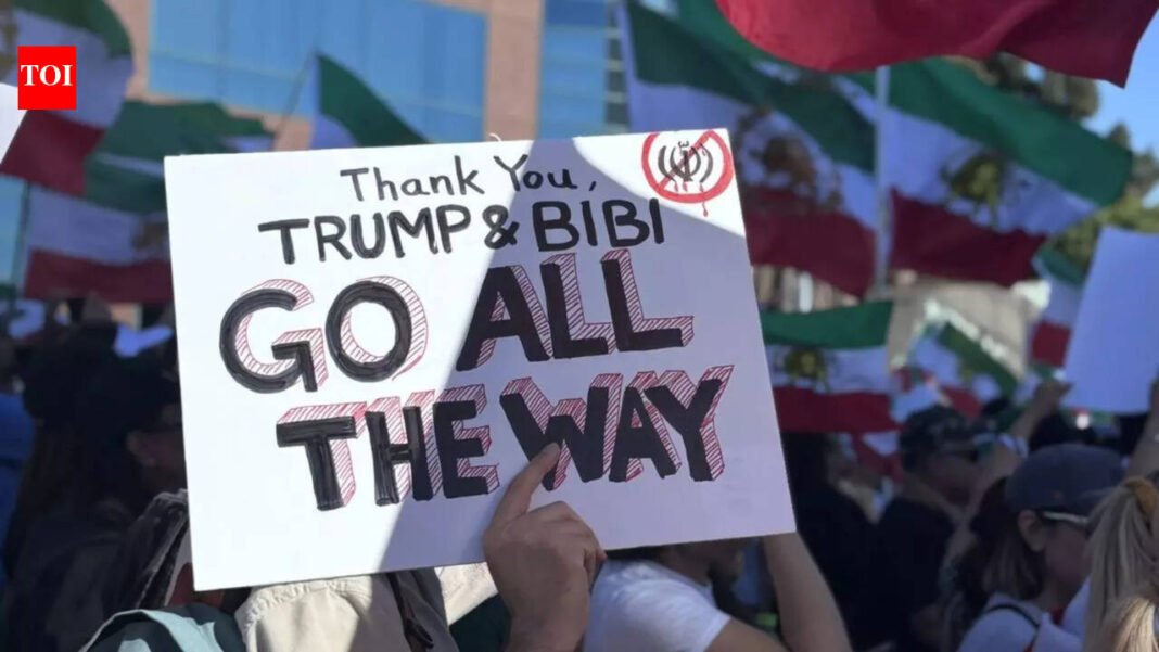 ‘They stole our country’: Iranian Americans rally in Los Angeles to support fight against Iranian regime