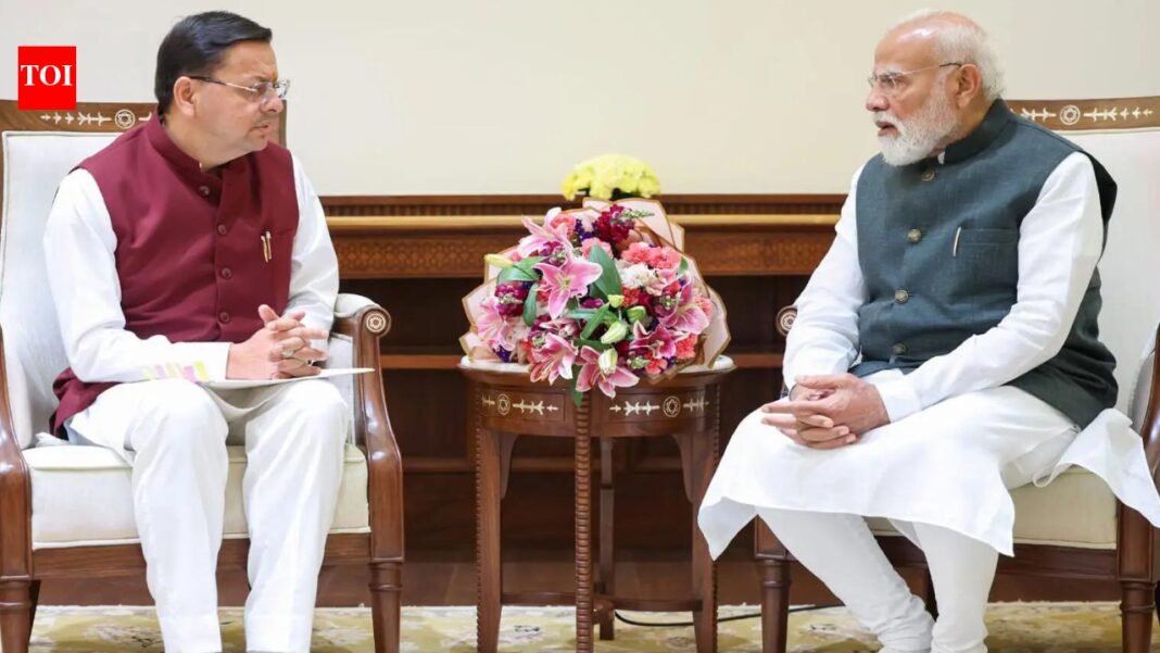 Uttarakhand Chief Minister Dhami meets PM Modi to discuss development, key projects

