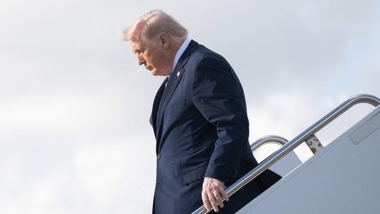 Video of Trump trudging down Air Force One stairs ‘tired, disheveled’ sparks new health concerns