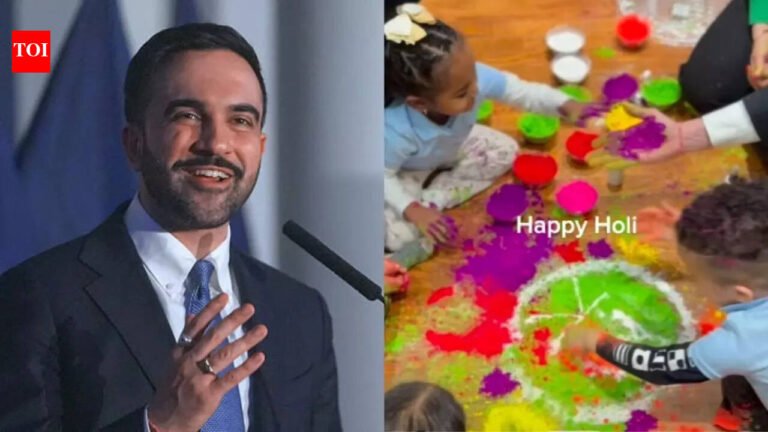 Watch: Zohran Mamdani makes ‘2K’ rangoli for Holi, shares message to New York City’s Hindu community | World News