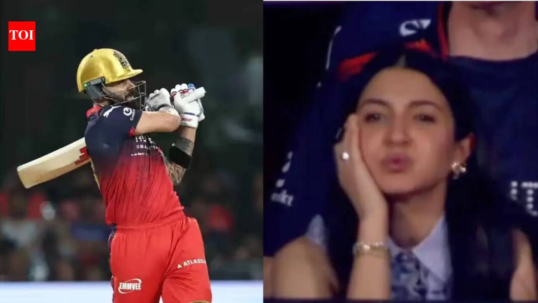 Anushka Sharma’s reaction goes viral when Virat Kohli misses 50 against LSG – Watch