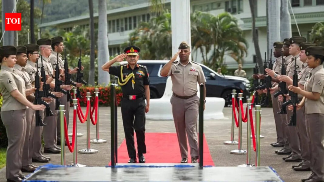 Army chief visits U.S. headquarters in Hawaii to strengthen security architecture in Indo-Pacific region

