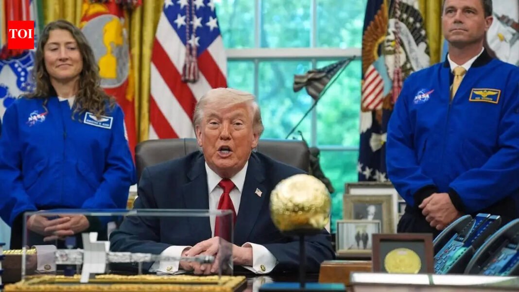 'Can the president fly a space mission?': Trump jokes as Artemis 2 astronauts visit White House

