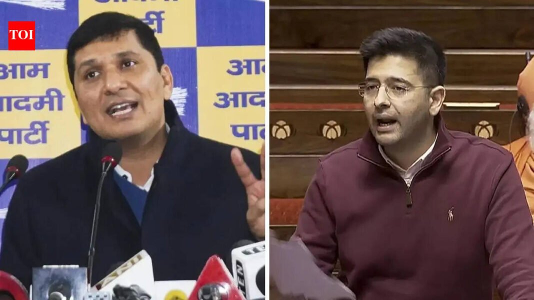 ‘Conspiracy with BJP to create image of neutrality’: AAP refutes Raghav Chadha’s ‘toxic work environment’ allegations