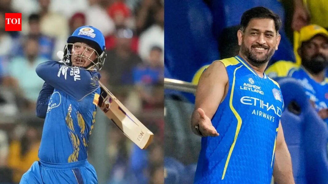 De Kock gets past legendary MS Dhoni in MI's first match in five years

