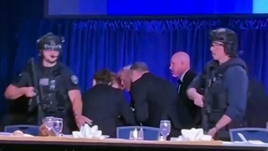 How did Trump fall while evacuating the scene of the WHCD shooting? The president recalled the moment, “I started walking and they said…”