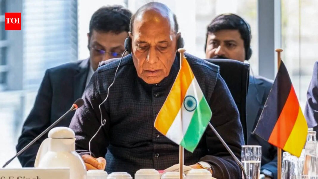 In Berlin, Rajnath called on German industry to 