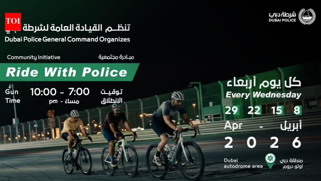 'Ride with a Cop': Dubai Police launches weekly cycling event at velodrome | World News

