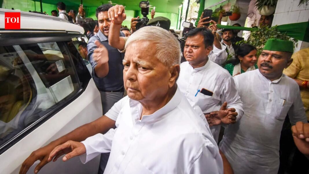 SC refuses to drop land-for-rails FIR against Lalu

