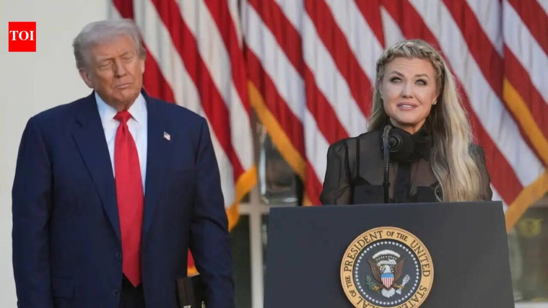 'They called Trump a Nazi, a Hitler, but still showed up': Erica Kirk slams reporters at White House dinner for 'extreme hypocrisy'

