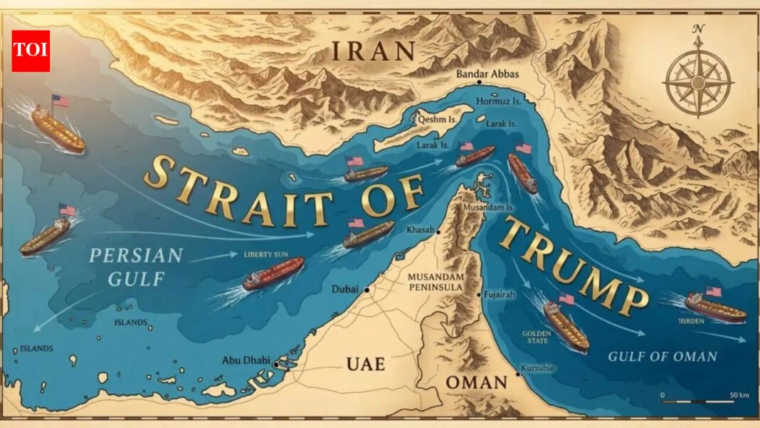 ‘Trump Strait’: US President Donald Trump shares new map, names Strait of Hormuz after himself | World News