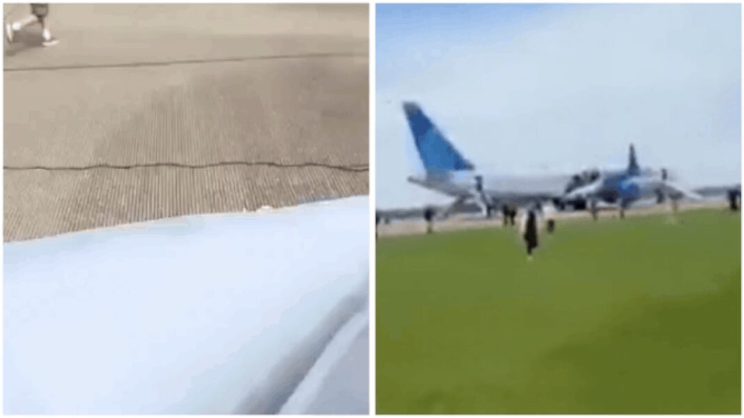 United Airlines emergency landing: ‘Possible safety issue’: United flight diverted, passengers evacuated via Pittsburgh emergency slides – Watch