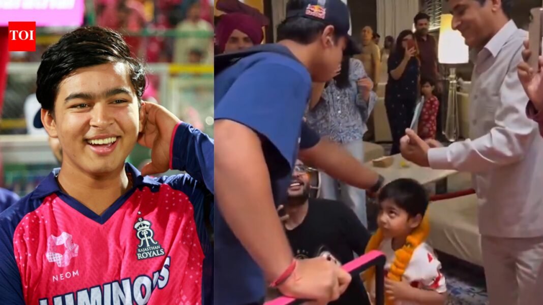 Vaibhav Sooryavanshi wins the hearts of young fans with his humility - Watch

