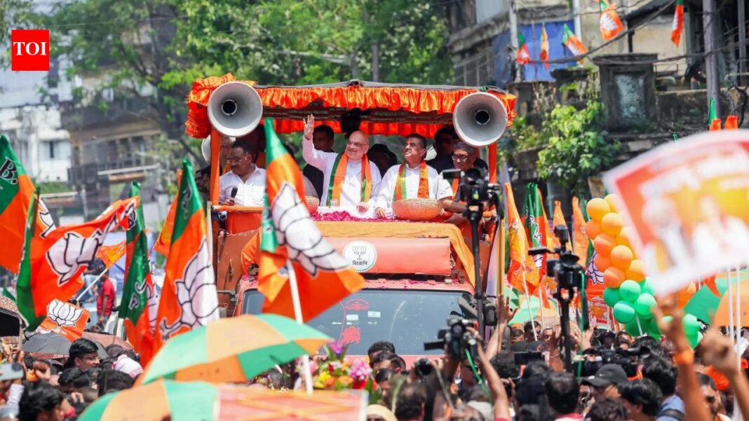 West Bengal polls: EC suspends 4 policemen after TMC workers stormed Amit Shah’s Bhabanipur road show