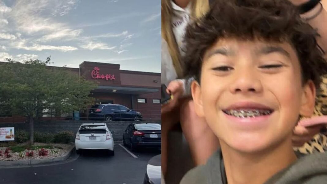 A grandmother sat alone at Chick-fil-A eating lunch. A middle school student in Georgia noticed her and sat next to her.