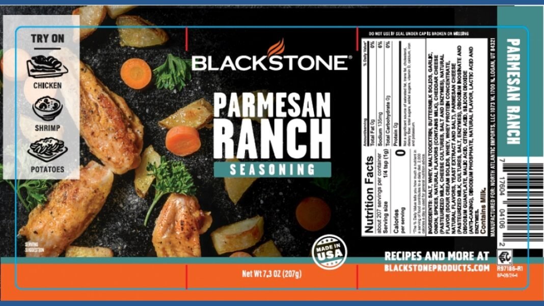 Blackstone seasoning recalled due to possible salmonella contamination of ingredients

