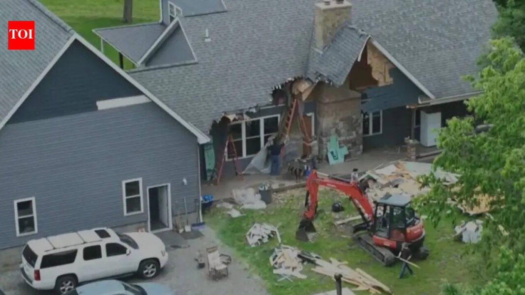 Buffalo Township man accused of damaging family home with backhoe during dispute

