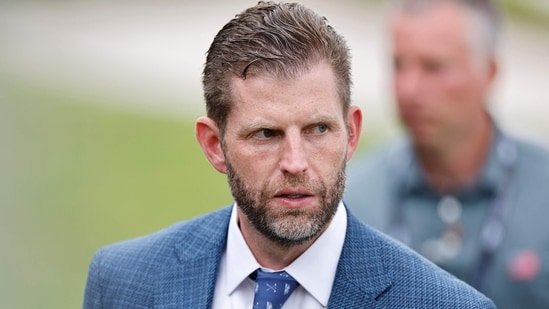 Eric Trump unveils gold sign for Palm Beach ‘Donald J. Trump International Airport’ View here