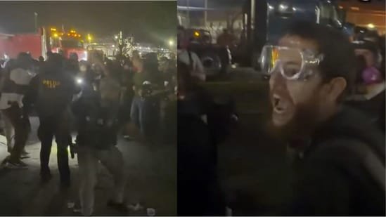 ‘I will kill your whole family’: Protester arrested in video threatening US ICE officer