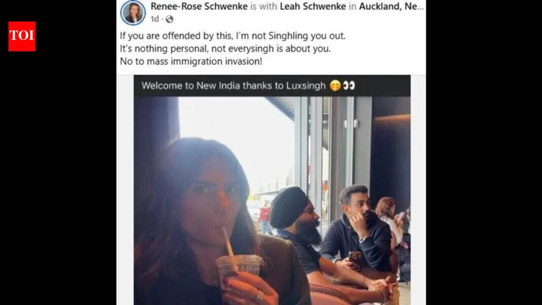 It's not racism: New Zealand woman says police came to her home because she posted 'Welcome to the new India' on Facebook

