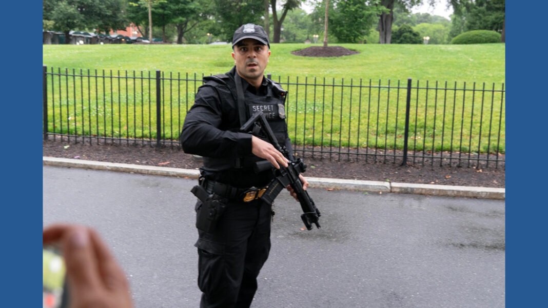 Law enforcement authorities are responding to reports of a shooting near the White House