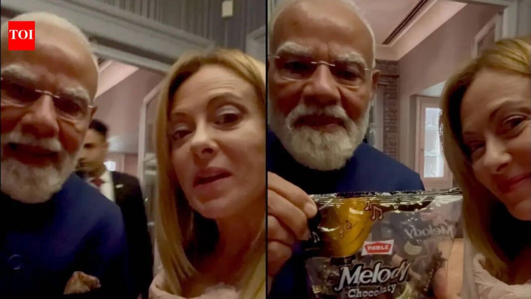 PM Modi’s surprise gift to Giorgia Meloni is ‘Melodi’ style