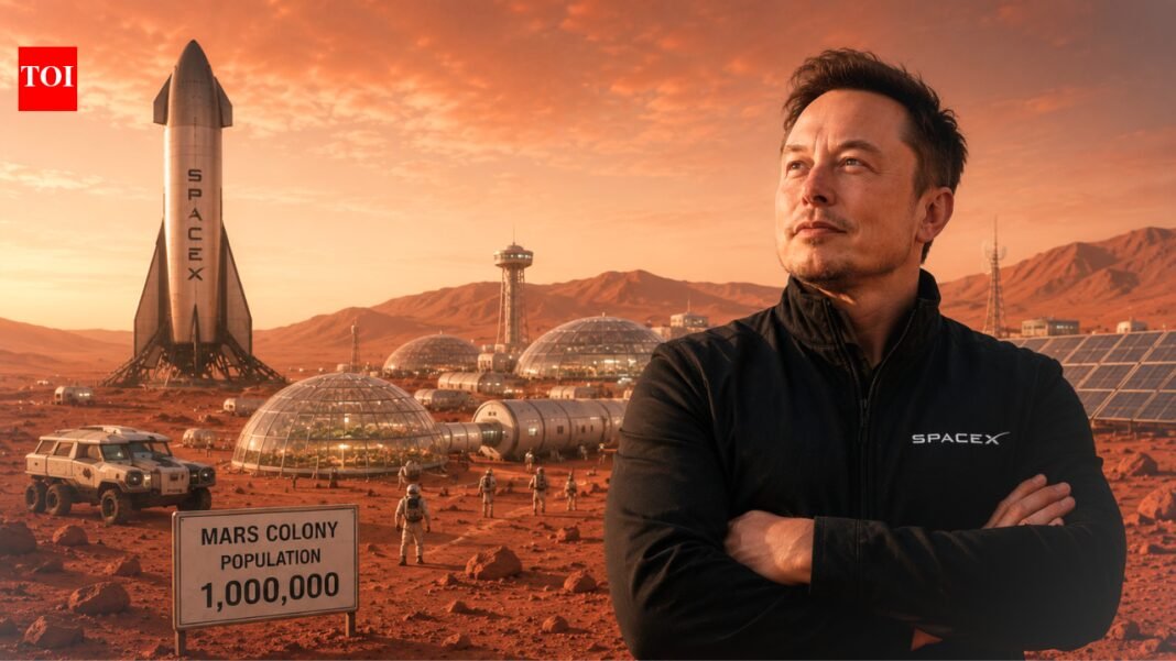SpaceX could give Elon Musk the biggest reward in history if he leads a million people to colonize Mars