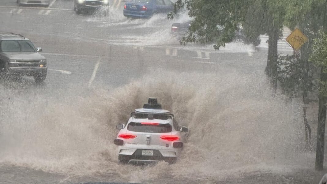 Waymo suspends service in Atlanta after self-driving car gets stuck in floods