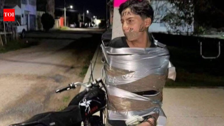 Dark Knight of Jalisco: Mexico’s ‘Batman’ chases motorcycle thieves, sticks them to lampposts