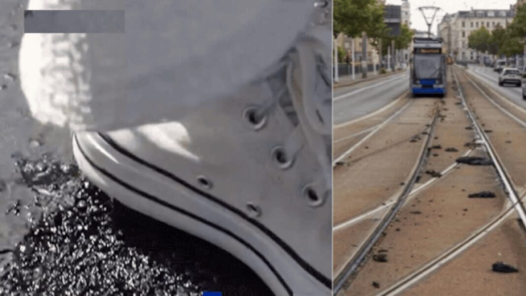European heatwave: Watch: Europe's record heatwave melts French roads, bends German tram tracks

