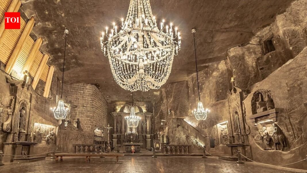 Hidden wonders: Poland's 700-year-old underground salt mine is a hidden city with churches, lakes and sculptures carved from salt | World News

