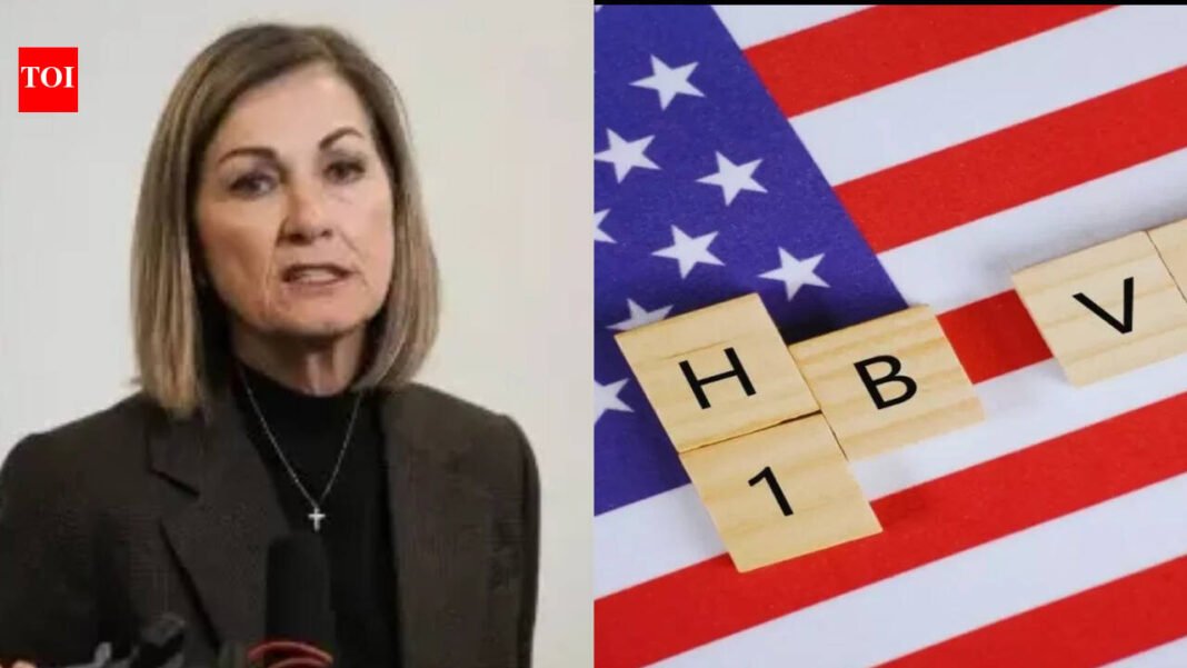 Iowa governor issues statement amid job fears: ‘Hiring H-1B visa holders was never considered during our negotiations’