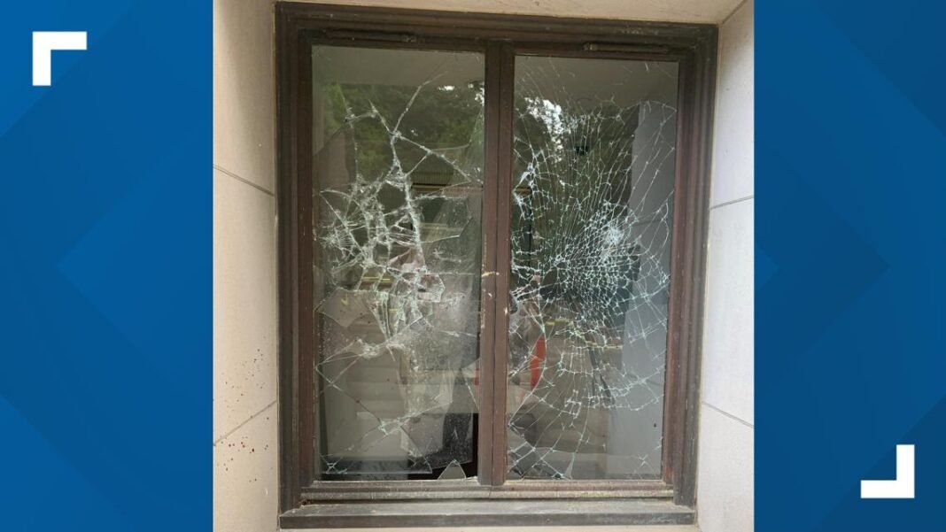 Man accused of damaging 13 windows and two doors at state Capitol


