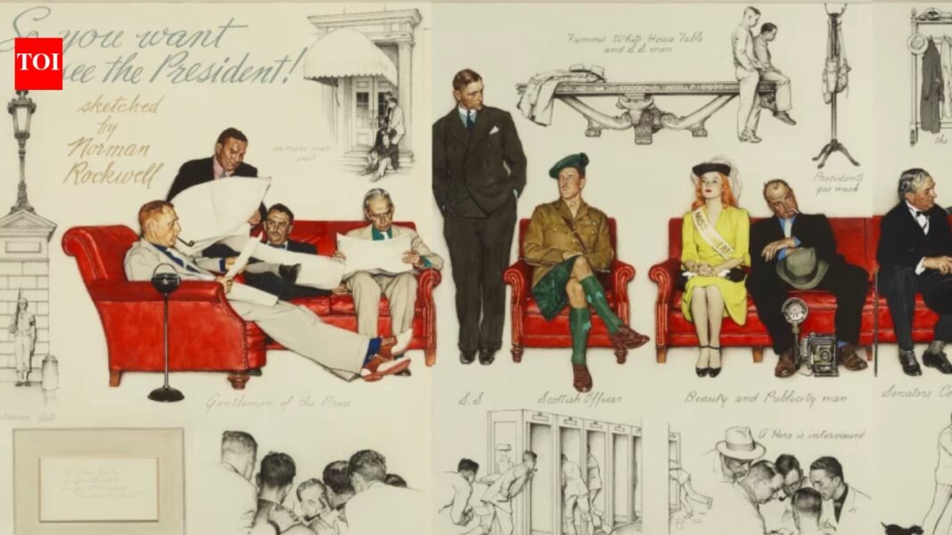 Norman Rockwell's White House painting that sparked lawsuits, sold for $7.25 million and inspired WWII love story | Now on public display | World News

