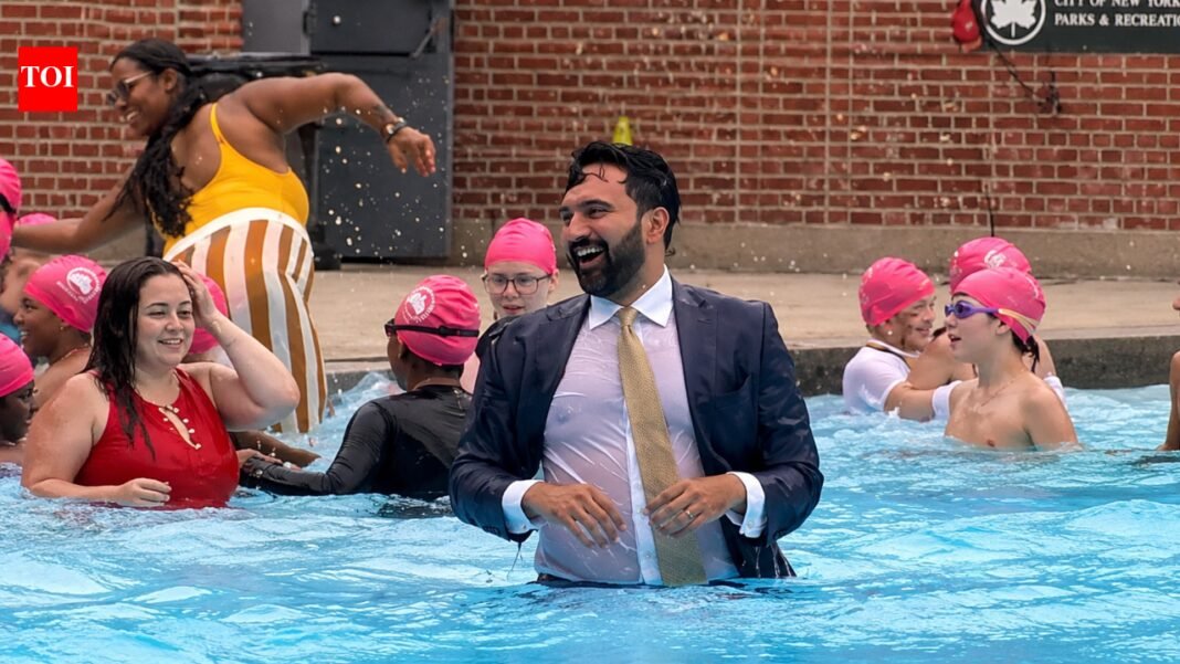 Suit, tie and dress up: New York City Mayor Zohran Mamdani revives pool tradition in full formal wear — Video

