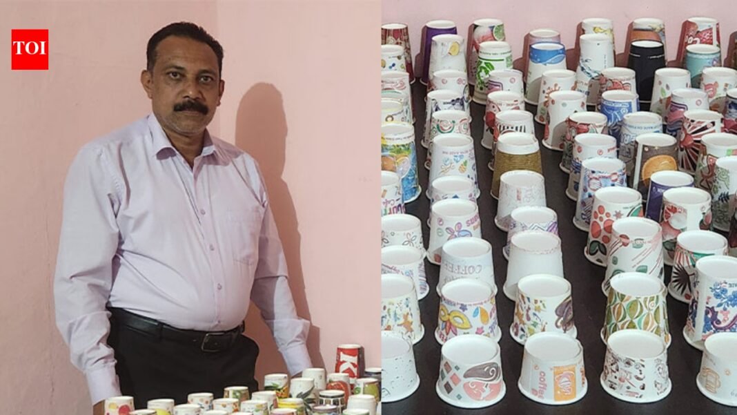 Sunil Joseph: King of paper cups: Indian man sets world record with collection of 858 unique paper cups from 31 countries World News