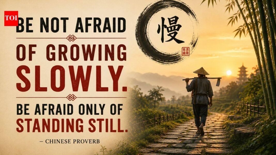 There is a saying in China: Don’t be afraid of growing up slowly. Just be afraid of…” – Lessons on why slow progress is always better than no progress

