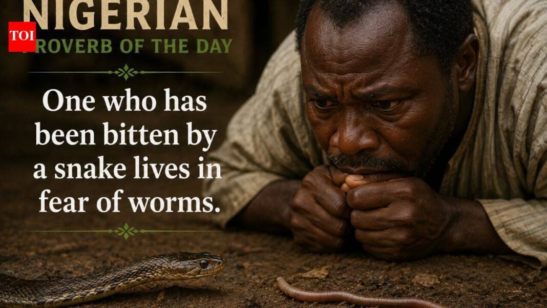 Today’s Nigerian Proverb: “Anyone bitten by a snake is afraid of bugs” and why old wounds make us afraid of harmless things | World News

