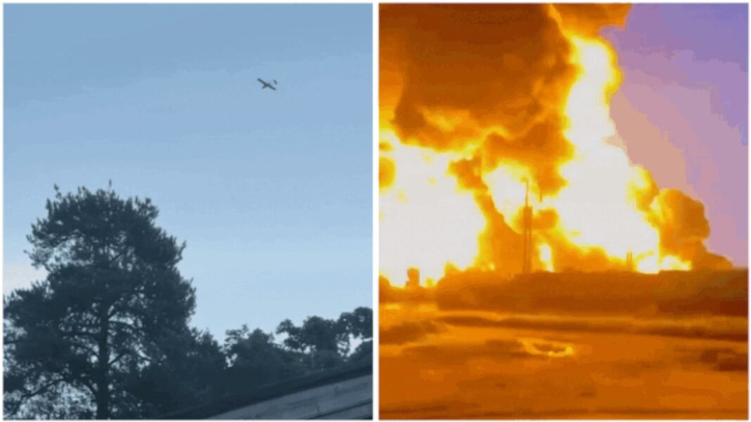 Ukraine drone strikes: Watch: Ukrainian drone strikes St. Petersburg area again; Russia claims Kharkov village captured

